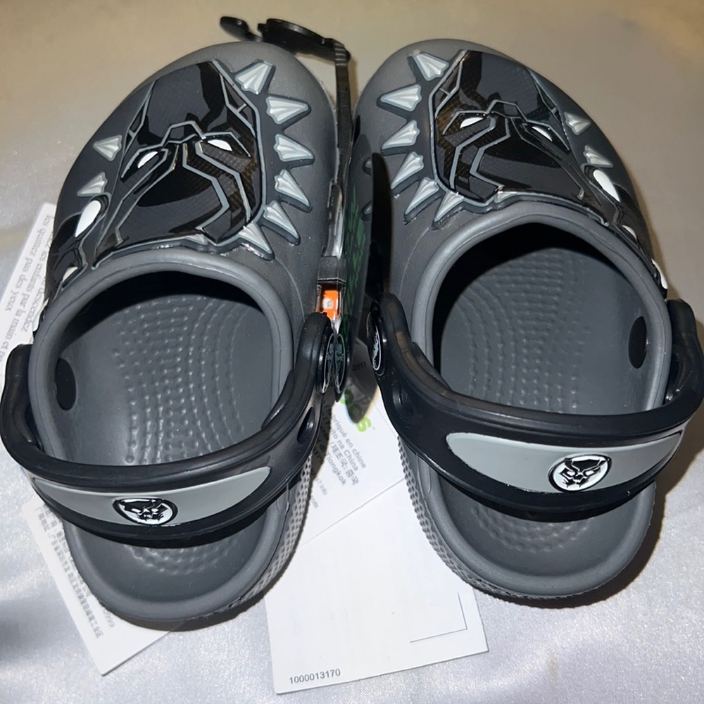 Brand new black panther crocs